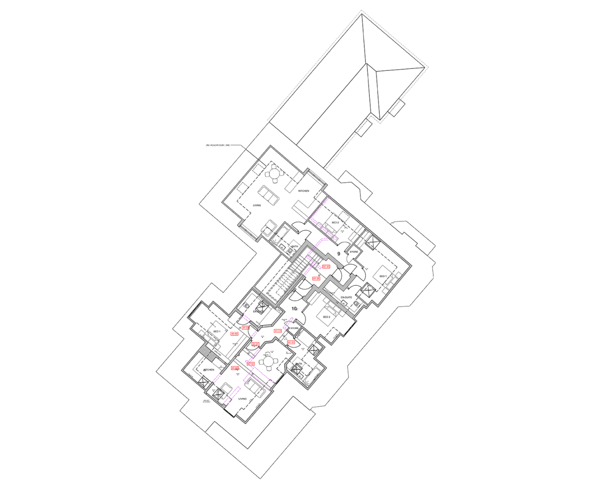 Middle Chine View: Upper Floor